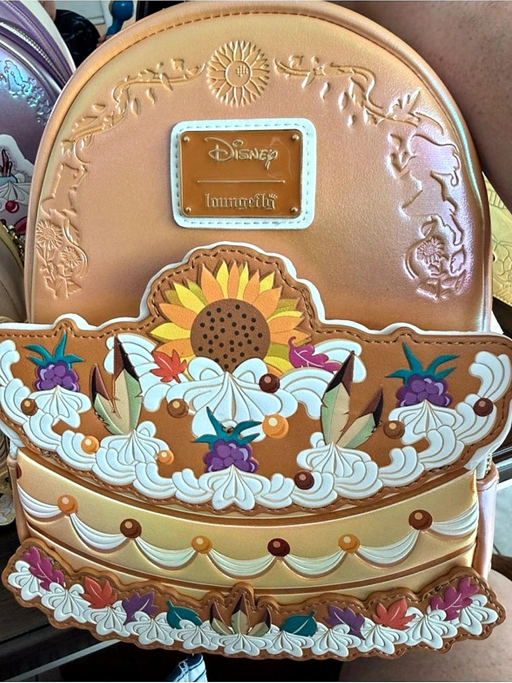 Loungefly Pocohantas Cake Mini Backpack Brown
